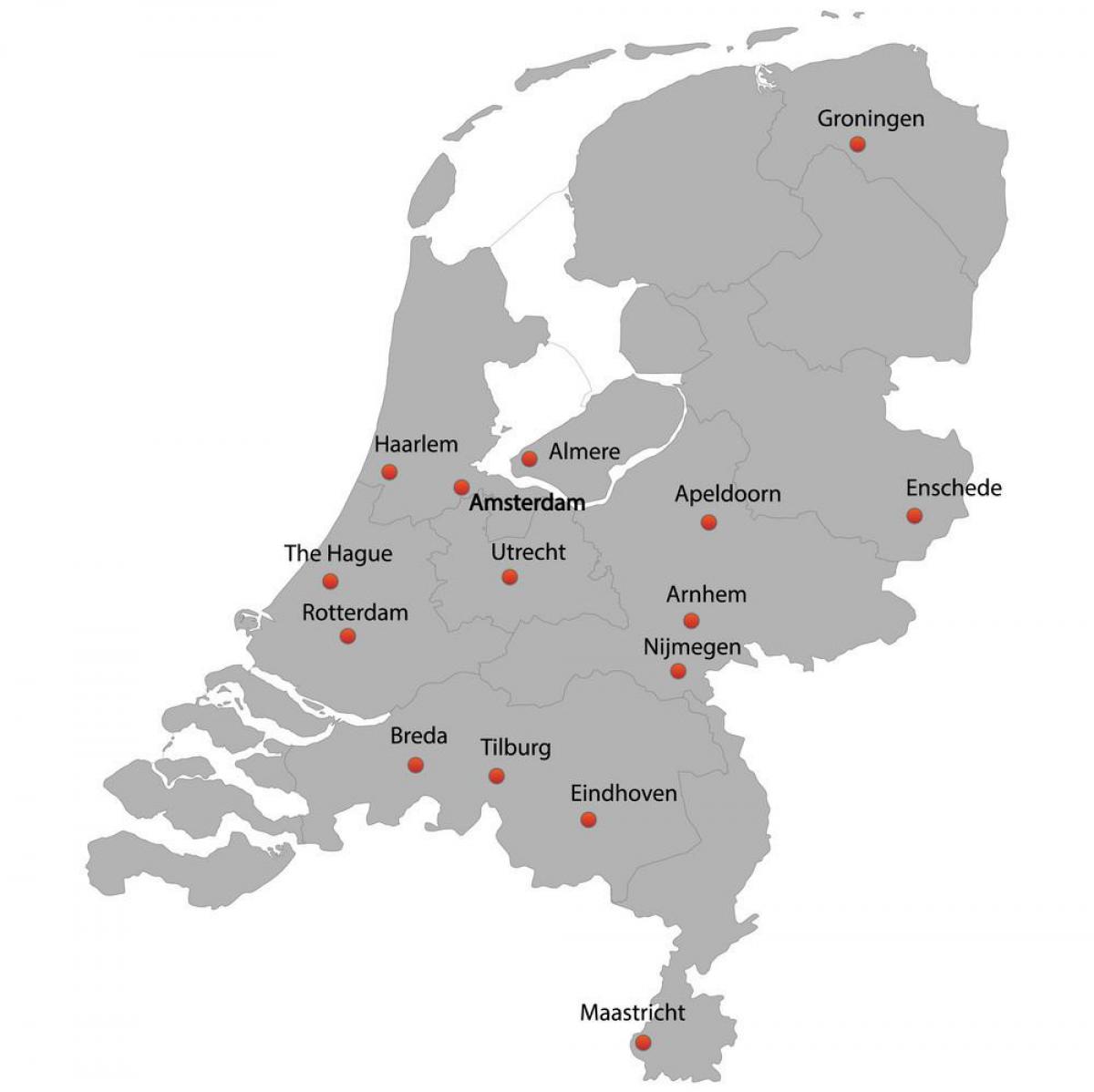 هولندا خريطة المدينة