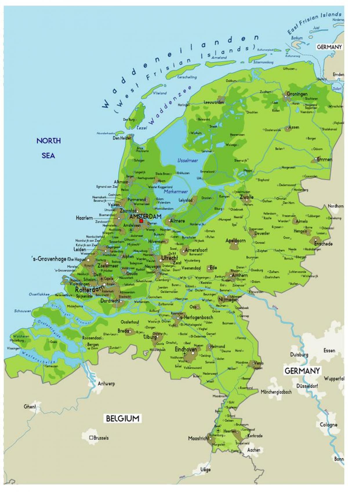 خريطة نموذج الأرض في هولندا