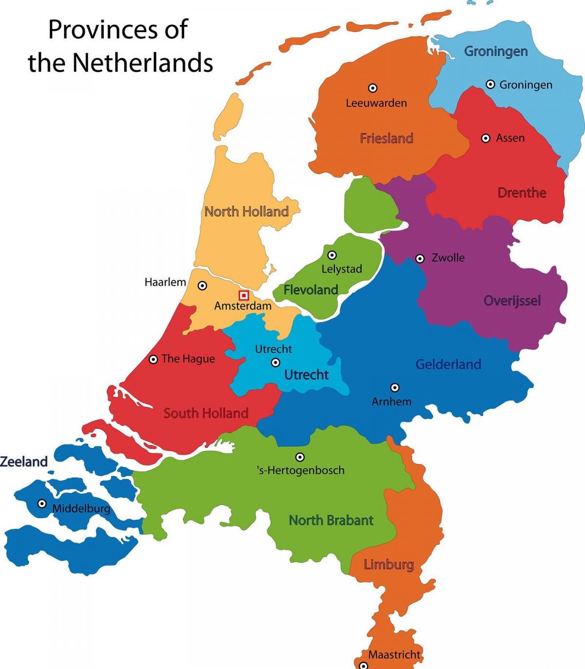 هولندا الدولة خريطة